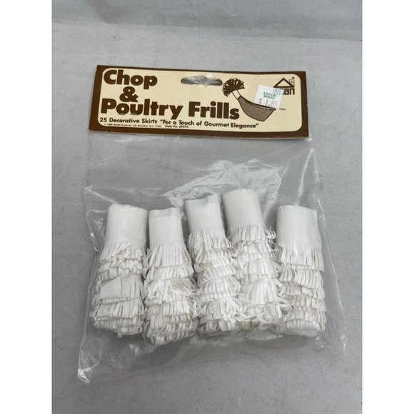 Hoan Chop Poultry Frills 25 Decorative Skirts Gourmet Elegance Vintage 1984 - Picture 1 of 4